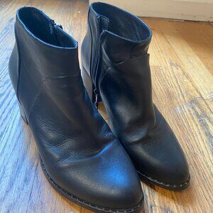 Firth Black Leather Boots